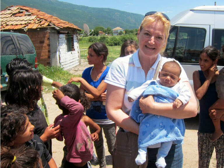 Daniela with baby