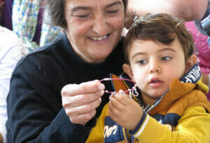 Grandmother and child