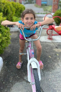 Diana with bike